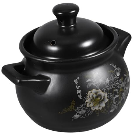 Garneck Pentola Di Terracotta Per Cucinare Zuppa Stufato Pentola Da Cucina Multifunzionale - Manico Anti-scottatura