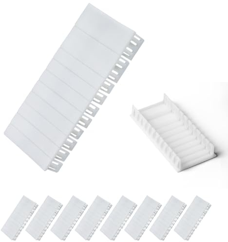 Hohitenz Lot de 12 caches modulaires 6TE pour coffret électrique – Extensibles à 12TE – Compatibles F-Tronic, Hager, Hensel – Cache aveugle pour tableau de distribution