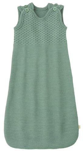 Bär-sovsäck baby & småbarn – 100 % ekologisk merino, ToG 1,7 – andningsaktiv – unisex storlek 60 cm och 75 cm – hållbar och rättvis – för sommar och vinter – tillverkad i Tyskland | jade storlek 2 (75