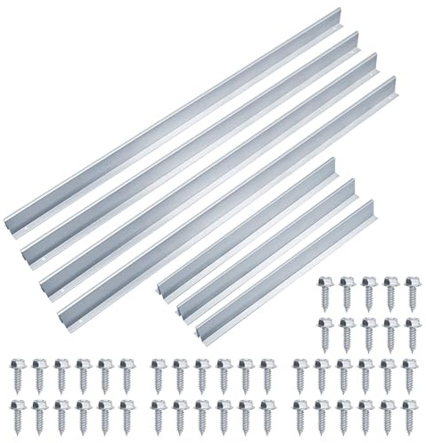 Wulankd 16FT Garage Door Reinforcement Bracket, Heavy Duty Steel Garage Door Hurricane Strut Beams, 22 Thick Steel,Screws Included