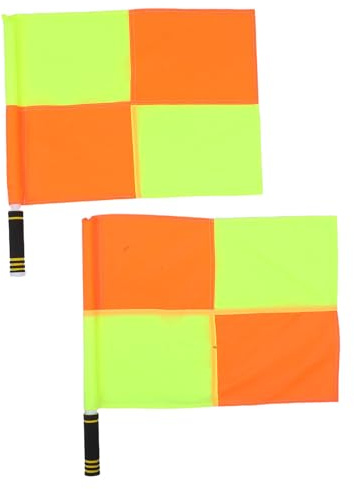 SOPOTUTU 2 Di Bandiera Per Arbitro Di Pallavolo Strumenti Per Guardalinee Bandiere Di Segnalazione Per Partite Bandiere Di Penalità Per Arbitro Bandiera Per Di Calcio
