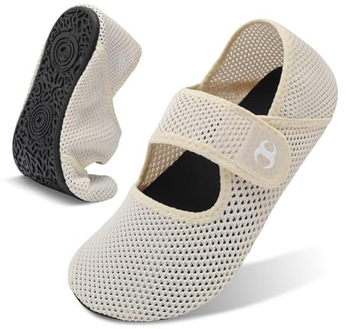 JOINFREE Womens Mens Water Shoes Wide Toe Box Barefoot Shoes Breathable Lightweight Mesh Summer Slippers Quick-Dry Aqua Socks for Swimming, Beach, Pool, River, Holiday & Travel