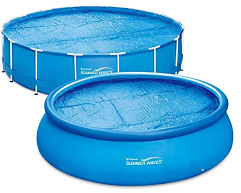 Film solaire Summer Waves, bâche de piscine, chauffage de piscine rund - Ø 4,57m