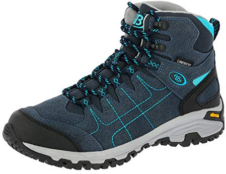 Brütting Mount Shasta High, Scarpe da Arrampicata Alta Donna, Blu (Marino/Turchese), 40 EU