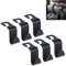 URAQT Kopfstützen Auto Haken, 6 Stück Autositz Rücksitz Organizer Kunststoff Haken KFZ Auto zubehör Innenraum für Kopfstütze Kleiderbügel Handtaschenhalter Taschenhaken Schwarz
