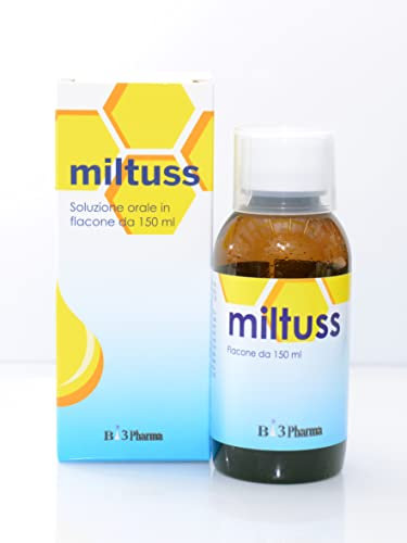 Sciroppo Naturale per Tosse e Mal di Gola - Miltuss - benefici immediatamente visibili - con propoli miele drosera tiglio estratto di edera e ribes nero