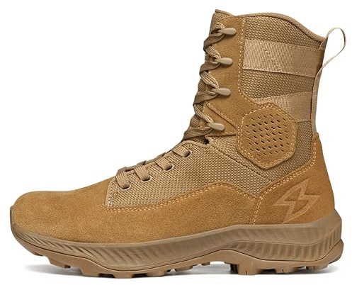 GARMONT T8 Falcon Combat Tactical Boots for Men and Women, Military, Army, Air Force, AR670-1 Compliant Footwear, Suede Leather, Lightweight and Breathable, Size 9.5