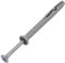 AERZETIX - C67158 - Satz von 100 Dübel mit nagel Ø6x60mm mit abgeschrägtem kragen aus polyethylen + 100 nagelschrauben Ø3.9x65 mm mit senkkopf PZ2 aus stahl - zum einschlagen - beton, ziegelstein