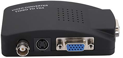 Vbest S Convertidor Bnc a Vga S adaptador de convertidor de vídeo a HD para computadora estatal Revelar el enchufe británico Ecu 100