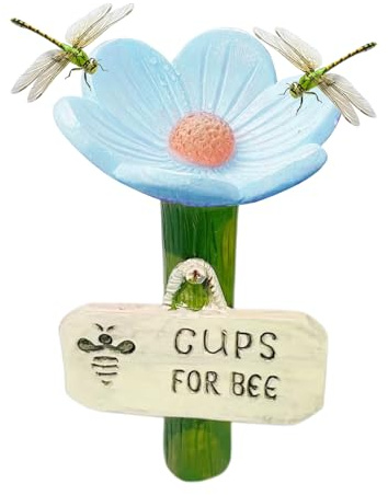 Impollinatori colorati – per alimentazione – Stazione di farfalla, stringere ciotole per fiori | Mangime per insetti assetato per il giardino o il all'aperto