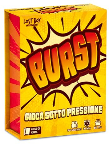 Asmodee - Burst, Gioco da Tavolo, Gioco di Carte, Party Game, 10+ Anni, 3-6 Giocatori, 30 min, Edizione in Italiano