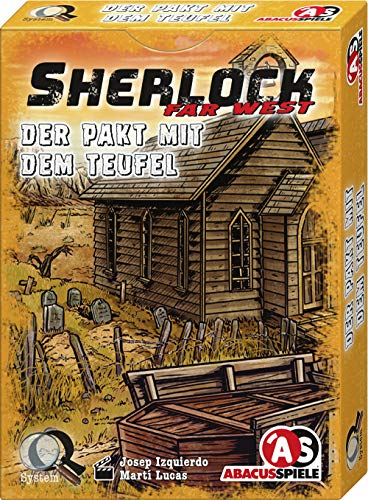 ABACUSSPIELE 48204 - Sherlock Far West - Der Pakt mit dem Teufel, Krimi Kartenspiel