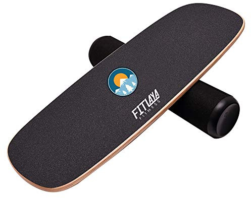 Fitlaya Fitness Balance Board Trainer Wooden Training Equipment for Fitness Workout, Hockey‎, Skateboarding, Surfing and Snowboarding (SUN & SNOWMOUNT)