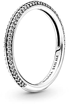 PANDORA ME Sterling Silver Pavé Ring, Size 50, No Box