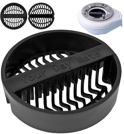 Filtro per capelli per il set di scarico della doccia, 1 pz, nero, compatibile con Viega Tempoplex modello 6963, 6962, 6961, 6960, raccogli capelli per la doccia, filtro capelli per scarico doccia