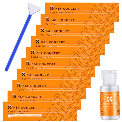 Kamera-sensor rengöringsset fullformat 10 x 24 mm swabs 20 ml sensorrengöringsmedel