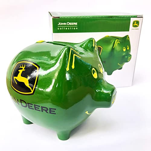 M. CORNELL IMPORTERS John Deere Green Pig Savings Bank