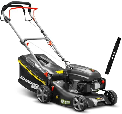 Gardeo Pro - Rasoio termico autotratto, 144,3 cc, 42 cm, fornito con 2 lame + mulching