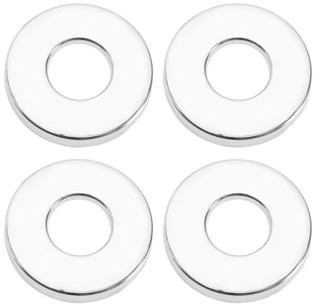 4PCS Shower Pipe Covers 26millimeter Tap Cover Collar Stainless Steel Tall Hole Cover Chrome Valve Pipe Collar Round Cover for Water Pipe Faucet Shower Pipe Facilities