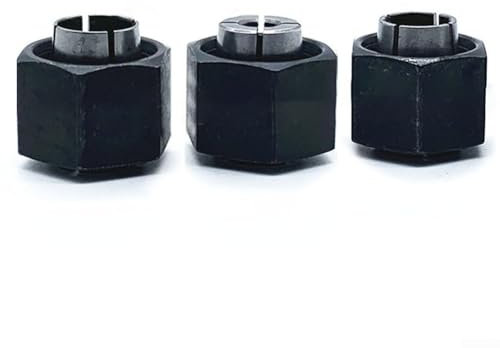 Chuck Collet Set for Bosch Routers Including for DW6214, DW616 Models Replacement for Parts 2610906283 (6.35MM)