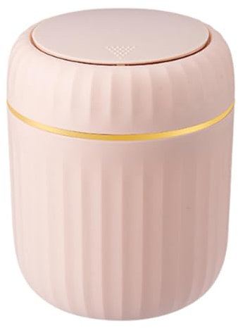 MagiDeal Petit bureau poubelle boîte mini poubelle poubelle polyvalente mignon mini boîte de rangement de bureau pour la maison à côté de la table basse vanité, Rose