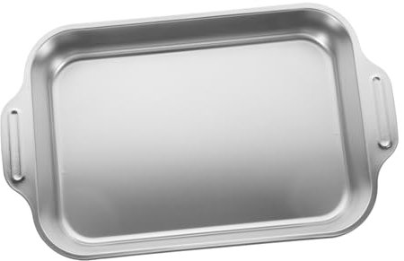 iplusmile Stainless Steel Roasting Pan Rectangular Seafood Roaster Tray Kitchen Boiler Pan for Fish Shrimp Vegetables Easy Clean Portable Design