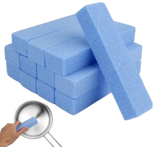 12 Pezzi Pietra Pomice Detergente WC, Blu Cleaning Block WC, Puliceramica Pietra di Pulizia, Pulisci le Macchie Profonde, Cucina, Lavello, Piscina, Griglia, Doccia, Lavandino