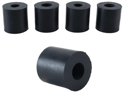 DUZEPA 4Pcs Rubber Washers Rubber Spacers 40mm AD 16mm ID 40mm Thick Neoprene Round Vibration Damper Pads Insulator Bushings Spacer Sleeves