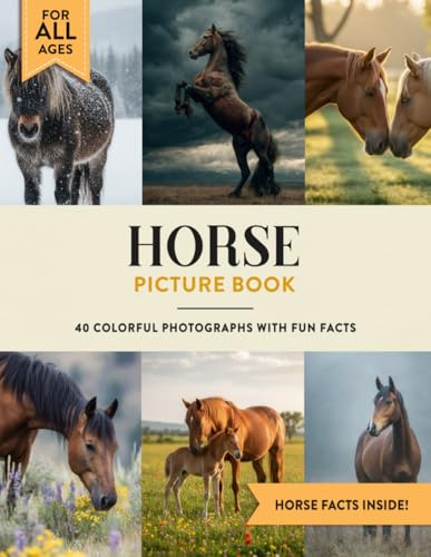 Horse Picture Book: Learn All About Horses with Fun Photos and Horse Facts for Kids & Adults