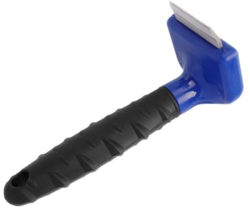 CLISPEED Peine Deslanador para Mascotas Mango Cómodo y Resistente, Material Metálico y Plástico Tpr para Quitar Pelos de Eficazmente