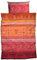 Casatex Bettwäsche Indi Satin orange-rot Größe 1x 135x200 cm + 1x 80x80 cm