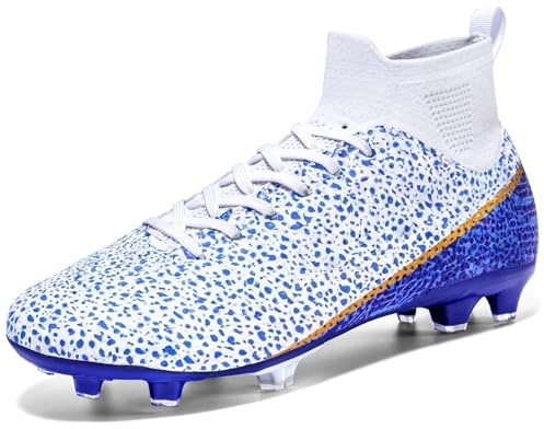 sudorun Chaussures de football, pour l’entrainement, AG FG (pour terrain synthétique et naturel), pour l’extérieur, pour homme, garçon, fille, femme, 42 EU