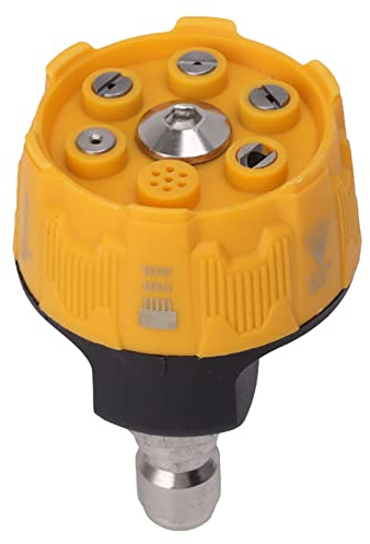 Buse de Nettoyeur Haute Pression 6 en 1, Embouts de Pulvérisation pour Nettoyeur Haute Pression, Acier Inoxydable 3000 PSI avec Connexion de 1/4