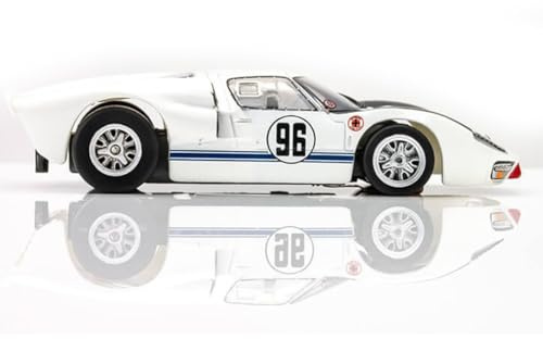 AFX 22057 Mega-G+ Ford GT40 Mark II #96 White/Black HO Scale Slot Car