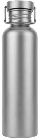 Rfeeuubft Titanium Water Bottle 750ml - Ultralight, Leak-Proof, Reusable Sport Bottle for Cycling, Hiking, Camping