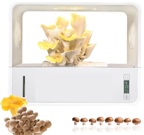 Kit de Culture de Champignons Intelligent, Tente de Culture de Champignons de Bureau avec lumière à 3 Couleurs, humidification entièrement Automatique, réglage de la température