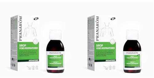 PRANARÔM - Aromaforce - Sirop Voies Respiratoires - Compléments Alimentaires - Aux Huiles Essentielles - Eucalyptus Globulus Et Pin Sylvestre - Vegan - 150 ml (Lot de 2)