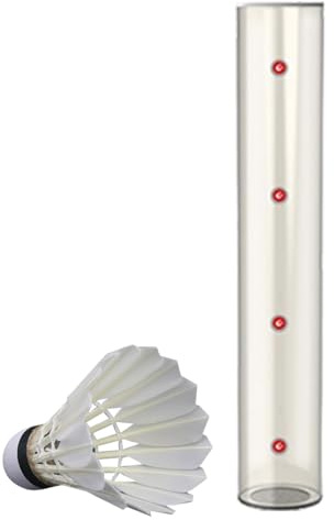 Tubo para pelotas de bádminton, tubo de bádminton, tubo de almacenamiento magnético para bádminton, organizador de volantes para interiores y exteriores, para patios, educación física, parques