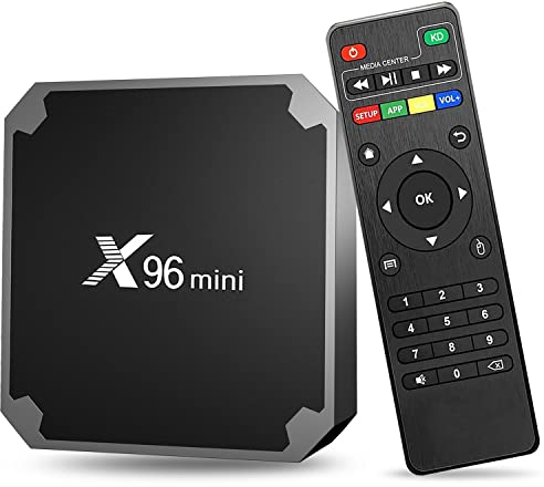 Android TV Box 4k, X96 Mini Android 11.0 Smart Box, Streaming Media Player, Amlogic S905W2 Quad Core RAM 2 GB ROM 16 GB, Dual 2,4 G/5,8 G WiFi, HDR+ Smart Home Box für TV mit TV-Fernbedienung