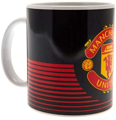 Manchester United Fc Man Utd Black Ceramic Collectors Gift Coffee Tea Mug LN