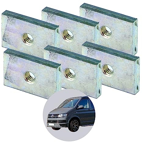040 Parts Kedersteine aus Stahl für VW T5 T6 T6.1 California mit M5 Gewinde - für Kederschiene Kederleiste