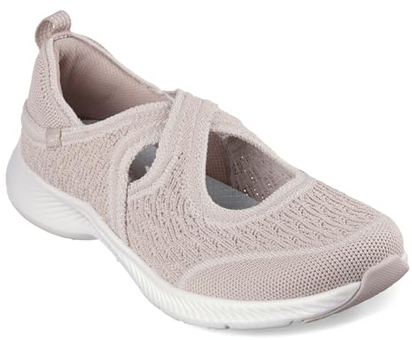 Skechers Women's Vapor Foam Move-Aster Sneaker, Taupe, 39 EU