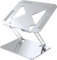 Standly Adjustable Laptop Stand for Desk – Portable Multi-Angle Laptop Riser with Heat Vent, Ergonomic Laptop Holder for MacBook, iPads, Tablets & 10-16” Laptops (Silver)
