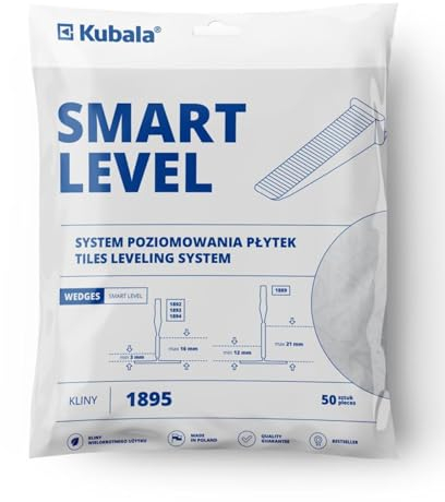 Kubala Smart Level Fliesenkeile - 50 Stück für Kubala Fliesen Nivelliersystem - Präzise Nivellierung für Fliesenprojekte