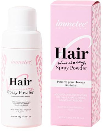 immetee Polvere Volumizzante Capelli,14g,Polvere Texture Powder Femmine,Shampoo secco in polvere spray,Formula leggera,con effetto opaco,Adatto a capelli lunghi,corti e a tutti i tipi di capelli,0.5oz