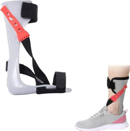 Drop Foot Stabilizer, Lightweight Foot Orthosis, Drop Foot Support Splint Achilles Tendon Hemiplegia Stroke Shoes Walking,Rehabilitation Equipment for Foot Varus Correction Unisex Left,S