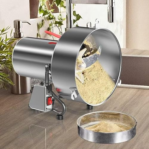 Macinino Per Cereali In Acciaio Inossidabile,piccola Macchina Per La Macinazione Ultra-fine Dei Cereali Per Uso Domestico, Trituratore Per Erbe Medicinali Cinesi,motore Interamente In Rame Da 110/220V