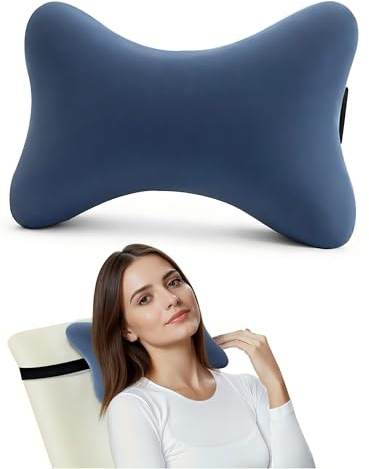 SeiriHelper Nackenkissen Sessel aus Memory Foam mit Flexiblen Bändern, Ideal für Bürostuhl, Gartenstühle, Autositze