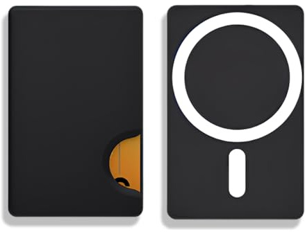COYUN 1 pezzi Magnetico da Cellulare per iPhone, Portacarte magnetico minimalista con chiusura laterale per Tessere, Carte e Badge - Pratico Porta Carte di Credito