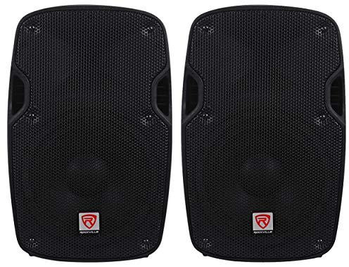 Rockville SPG88 800W Peak / 200W RMS 8 DJ PA Speaker 8 Ohm, Lightweight ABS Cabinet, 2 Voice Coil, Titanium Driver, for Live Events, 2-Piece